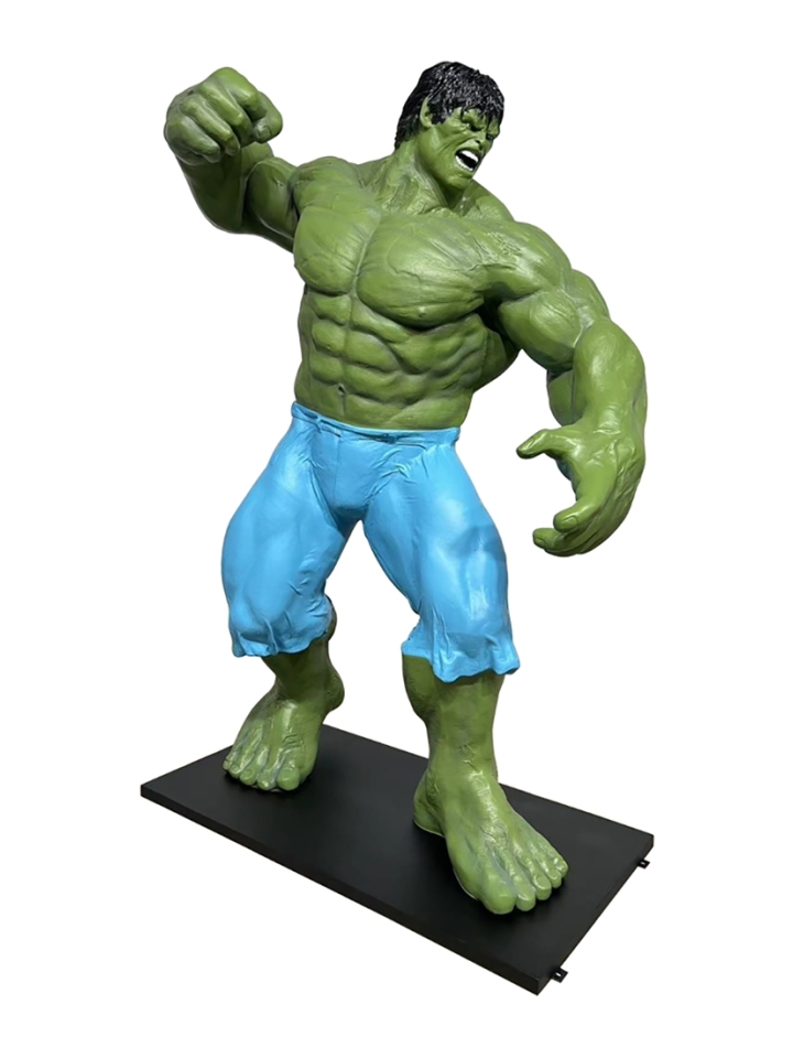 Fyberglass Sculptuur - Held Stripfiguur - Groen