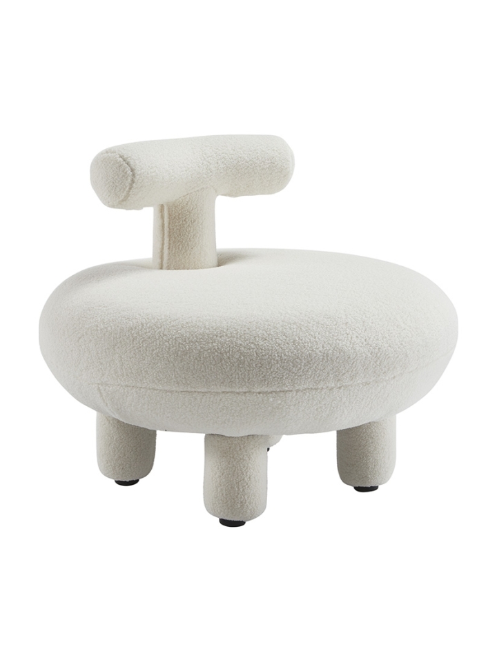 Orlando Teddystof Loungestoel - Wit