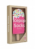 OHNO Cadeau Artikelen Funny Icepop Sokken - Roze