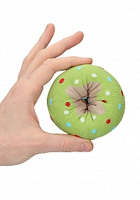 OHNO Cadeau Artikelen Funny Groene Donut Sokken - Groen
