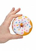 OHNO Cadeau Artikelen Funny Witte Donut Sokken - Wit