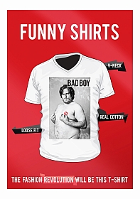 OHNO Cadeau Artikelen Funny Shirt Bad Boy - Maat S
