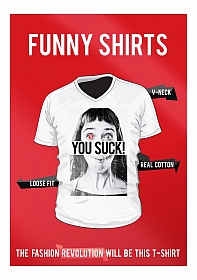 OHNO Cadeau Artikelen Funny Shirt You Suck - Maat S