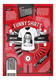 OHNO Cadeau Artikelen Funny Shirt You Suck - Maat S