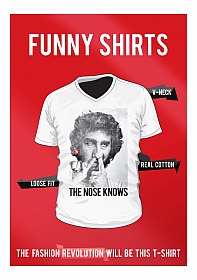 OHNO Cadeau Artikelen Funny Shirt The Nose Knows - Maat S