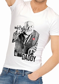 OHNO Cadeau Artikelen Funny Shirt Who's Your Daddy - Maat S