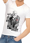 OHNO Cadeau Artikelen Funny Shirt Who's Your Daddy - Maat S