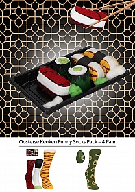 OHNO Cadeau Artikelen Funny Oosterse Keuken Sokken - Multicolor