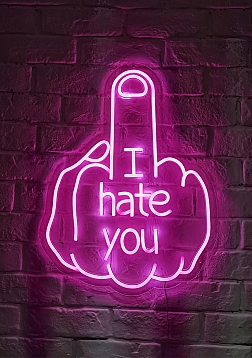 Hate - LED Neon Sign
