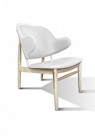 OHNO Furniture Wolfgang Lounge Stoel - Set van 2 - Bruin, Wit