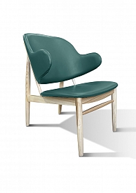OHNO Furniture Wolfgang Lounge Stoel - Set van 2 - Bruin, Groen