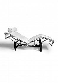OHNO Furniture Napels Chaise Longue Bank - Wit