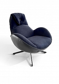 OHNO Furniture Sorrento Lounge Stoel - Zwart