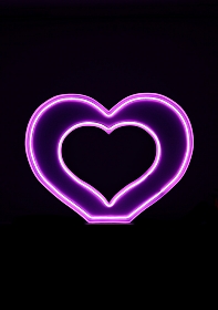 OHNO Woonaccessoires Neon Sign - Hart / Heart Shape - Neon Verlichting - Wit