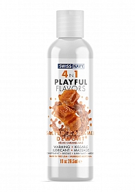 4 In 1 Lubricant with Salted Caramel Delight Flavor - 1 fl oz / 30 ml