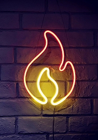 Neon Sign - Flame