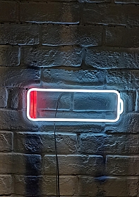 Neon Sign - Low Battery
