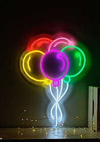 Neon Sign - Balloons
