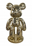 OHNO Home Decor - Fyberglass Sculpture Fashion Brick Bear - Gold