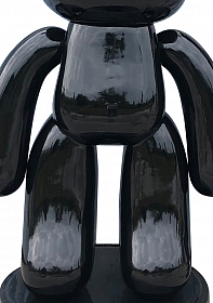 OHNO Home Decor - Fyberglass Sculpture Fashion Brick Bear - Black