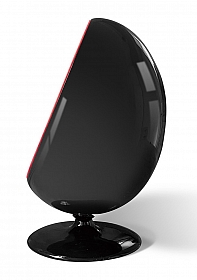 OHNO Furniture York - Egg Lounge Chair - Black, Red