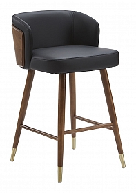 OHNO Furniture Austin - Luxury Wooden Bar Stool - Black