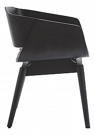 OHNO Furniture Memphis - Round Wooden Office Chair - Black