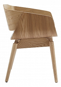 OHNO Furniture Memphis - Round Wooden Office Chair - Natural