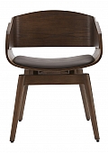 OHNO Furniture Memphis - Round Wooden Office Chair - Walnut