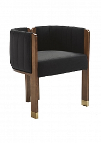 OHNO Furniture Baltimore - Modern Round Chair - Black