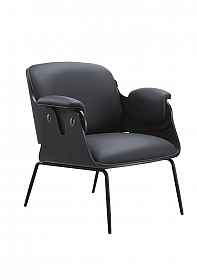 OHNO Furniture Nashville - Leather Look Lounge Chair - Black