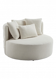 OHNO Furniture Miami - Teddy Love Seat - White