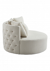 OHNO Furniture Miami - Teddy Love Seat - White