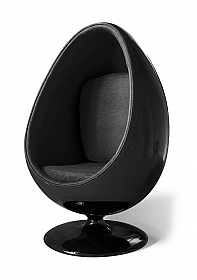 OHNO Furniture York - Egg Lounge Chair - Black, Black