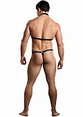 Gladiator - Thong Attached to Harness with Choker - S/M