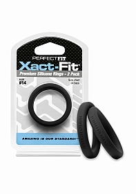 #14 Xact-Fit Cockring 2-Pack - Black
