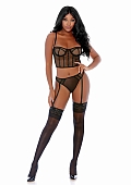 Can\'t Be Caged - Net Bustier Set - S